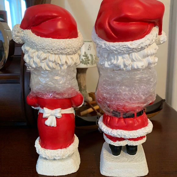 SANTA & MRS CLAUS BOBBING HEAD NODDER MATCHED SET - Picture 2 of 12